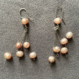 Pink Pearl Earrings